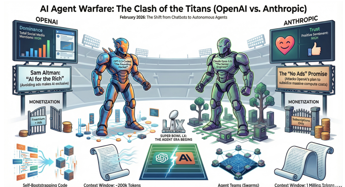 AI Agent Warfare: The OpenAI vs. Anthropic Super Bowl | KERSAI