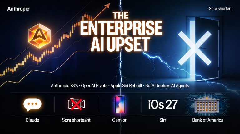 Anthropic Just Overtook OpenAI in Enterprise AI — In 10 Weeks. Here’s How Claude Beat ChatGPT Where It Matters Most.