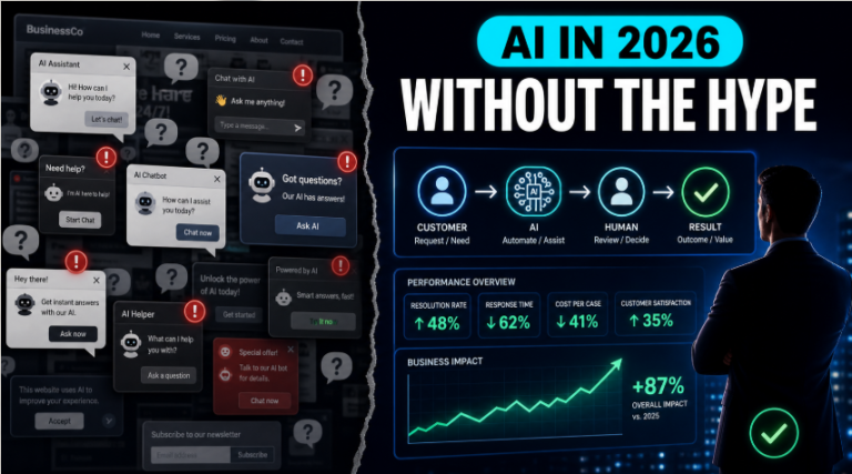 AI in 2026 Without the Hype: What Actually Works, What Annoys Everyone, and How to Use It Properly in Your Business