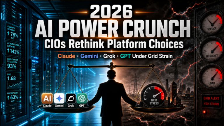 The 2026 AI Power Crunch: How Claude, Gemini, Grok and GPT Are Forcing CIOs to Rethink Platform Choices in May 2026